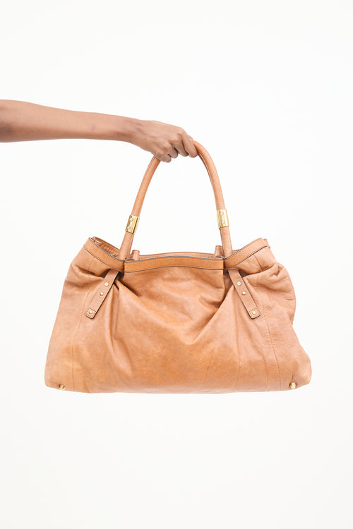 Chloé Leather Large Victoria Bag