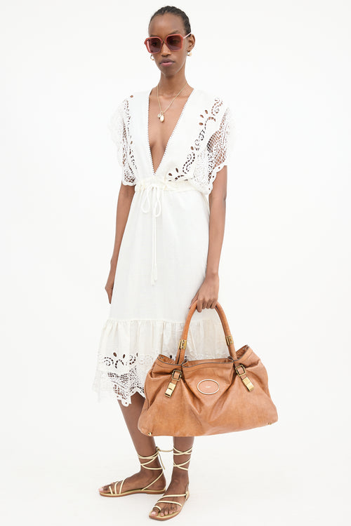 Chloé Leather Large Victoria Bag