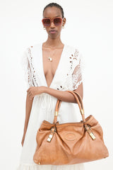 Chloé Leather Large Victoria Bag