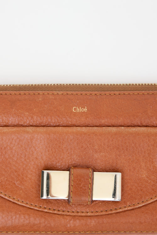 Chloé Leather Lily Continental Wallet