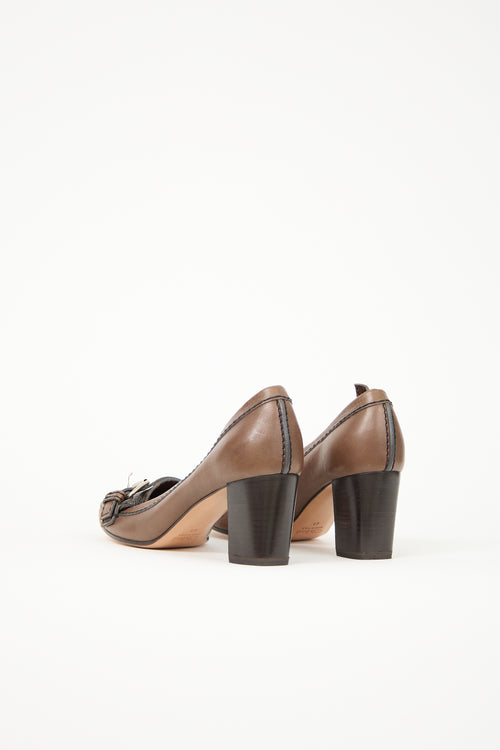 Chloé Leather Loafer Pump