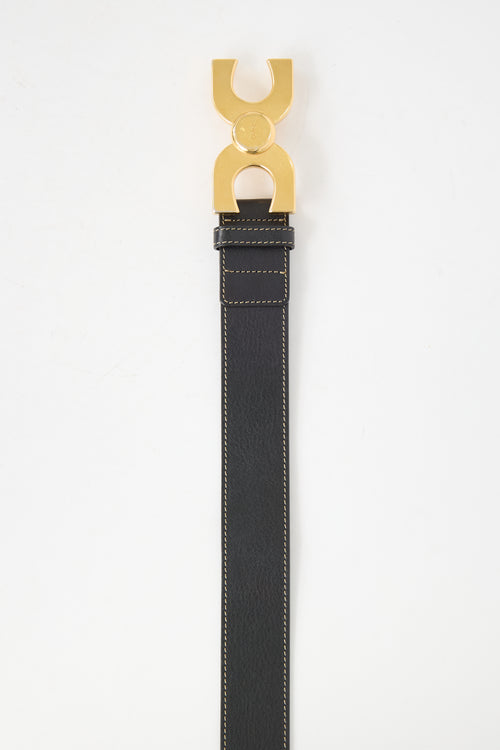 Chloé Leather Logo Buckle Belt