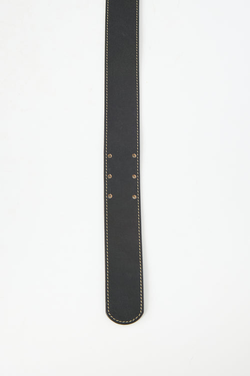 Chloé Leather Logo Buckle Belt