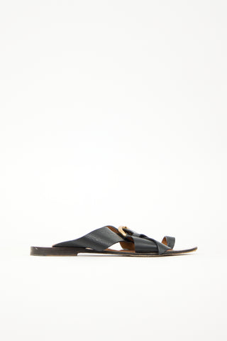 Chloé Leather Nils Buckle Sandal