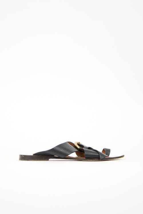 Chloé Leather Nils Buckle Sandal