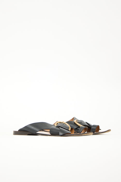 Chloé Leather Nils Buckle Sandal