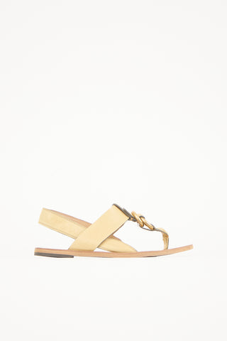 Chloé Leather Slingback Sandal
