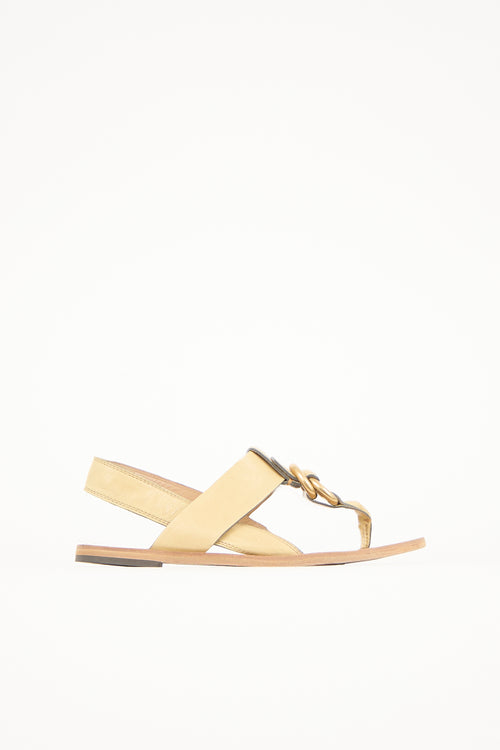 Chloé Leather Slingback Sandal