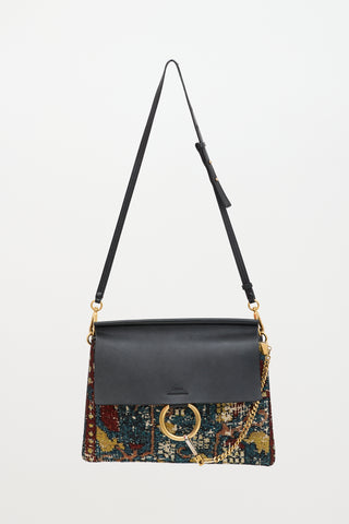 Chloé Leather Tapestry Faye Bag