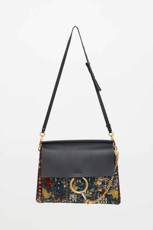 Chloé Leather Tapestry Faye Bag
