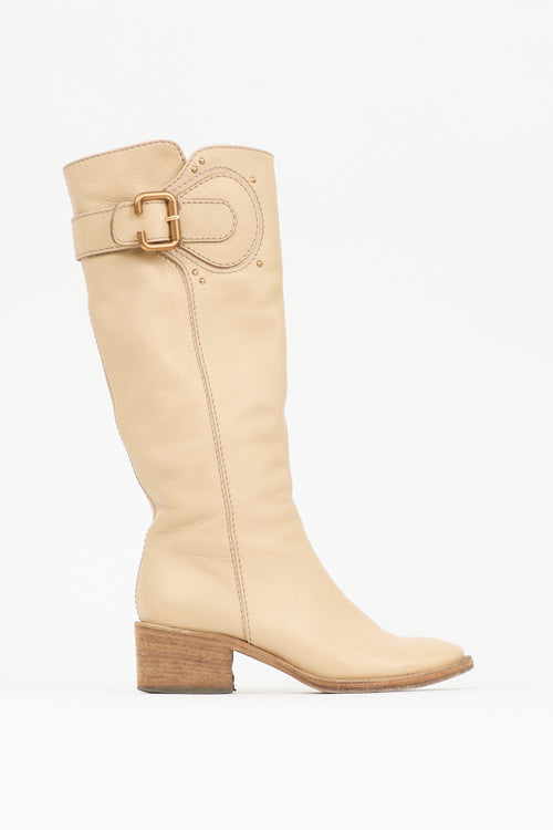 Chloé Leather Buckle Boot