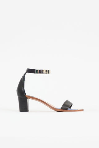 Chloé Leather & Metal Cuff Sandal