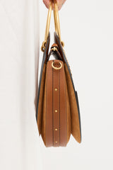 Chloé Leather & Raffia Pixie Crossbody Bag