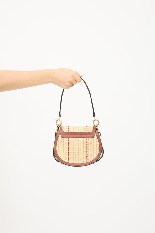 Chloé Leather & Raffia Small Tess Bag