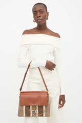 Chloé Leather & Shearling Medium Faye Bag