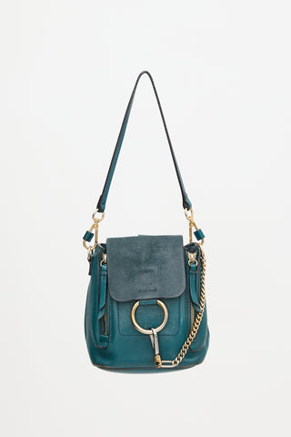 Chloé Leather & Suede Mini Faye Backpack