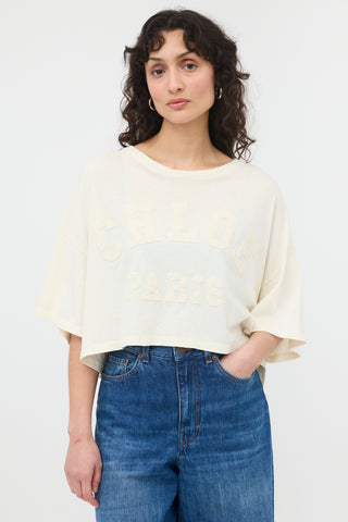 Chloé Logo Cropped T-Shirt