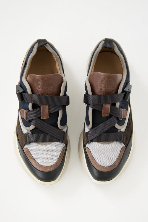 Chloé Mesh & Suede Sonnie Sneaker