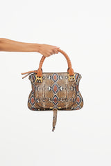 Chloé Brown & Multicolour Marcie Bag