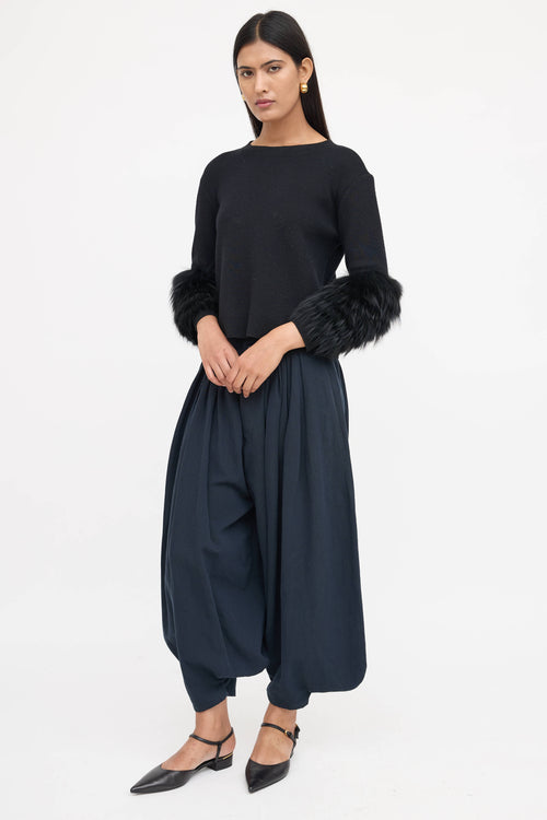 Chloé Wide Leg Bloomer Pant