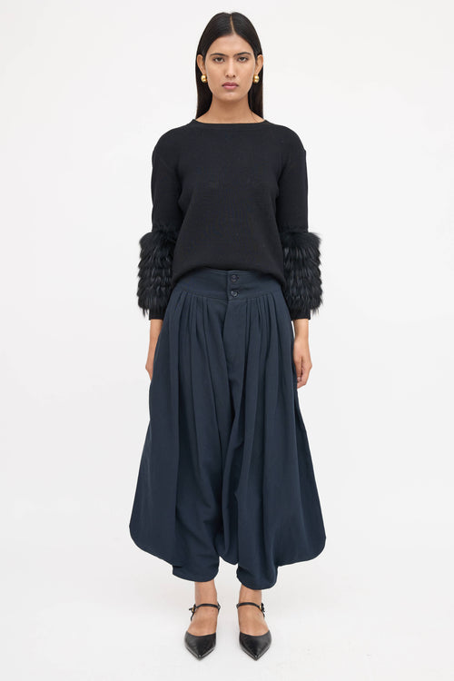 Chloé Wide Leg Bloomer Pant