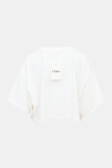 Chloé Oversized Cropped Logo T-Shirt