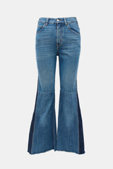Chloé Patchwork Flared Leg Jeans