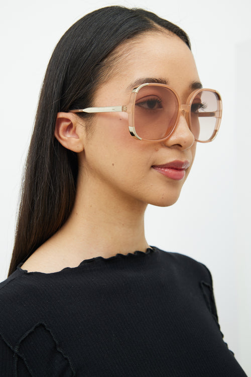 Chloé Pink CE719S749 Sunglasses