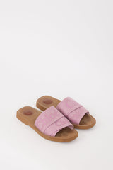 Chloé Brown & Pink Woody Logo Slide