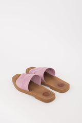 Chloé Brown & Pink Woody Logo Slide