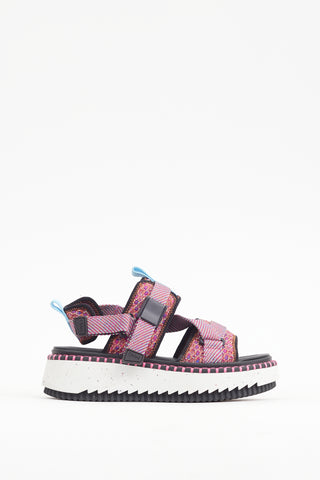 Chloé Pink & Multicolour Lilli Sandal