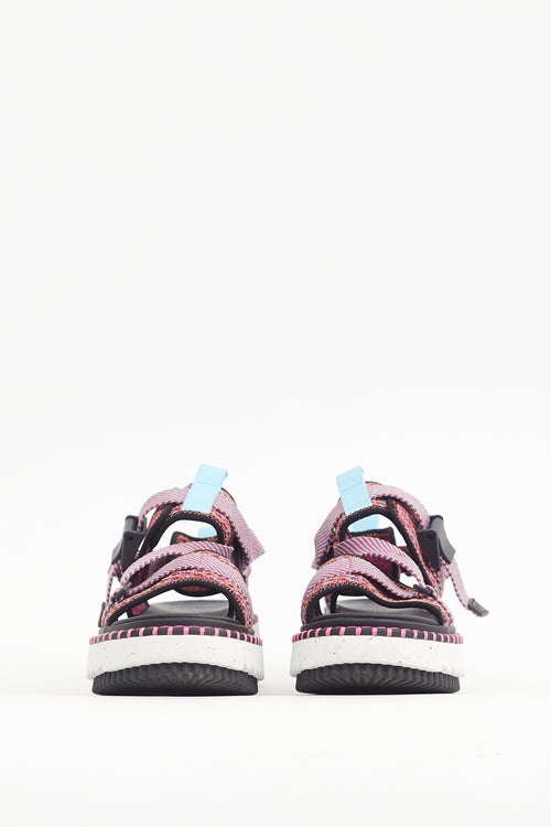 Chloé Pink & Multicolour Lilli Sandal