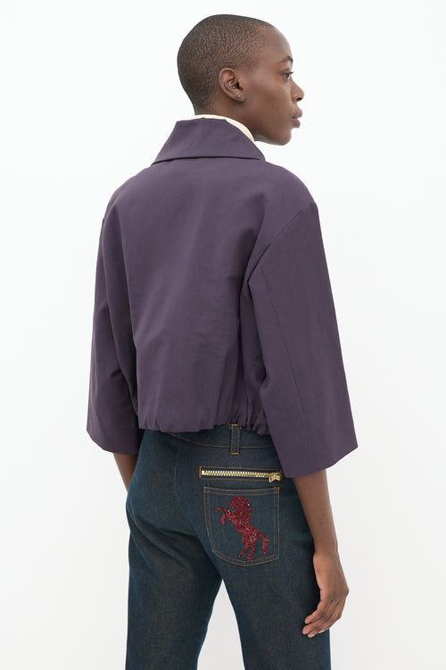 Chloe Purple Two Pocket Jacket