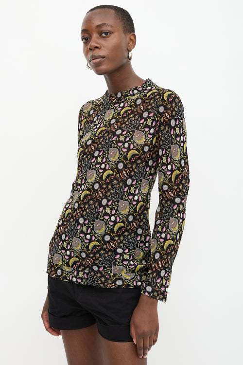 Chloé Sheer Floral Top