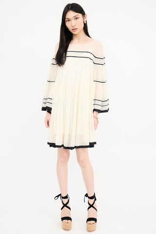 Chloé Silk Sheer Mini Dress