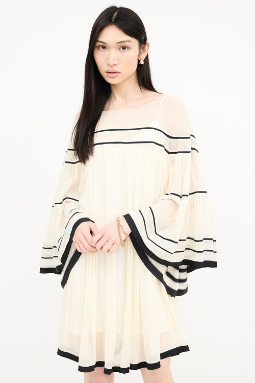 Chloé Silk Sheer Mini Dress