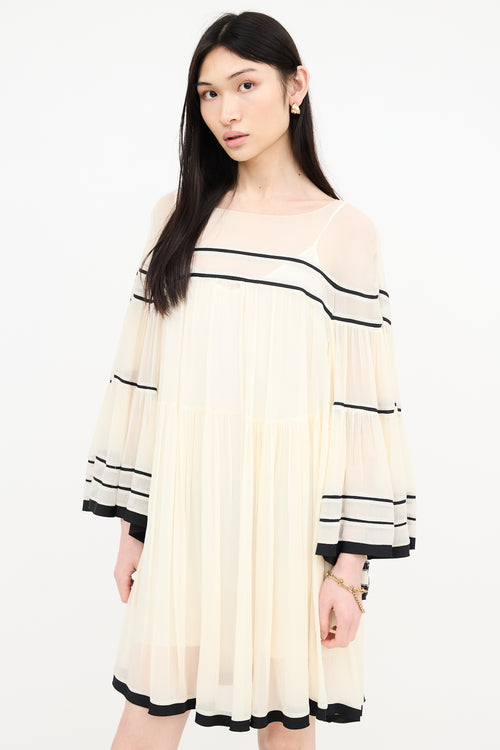 Chloé Silk Sheer Mini Dress
