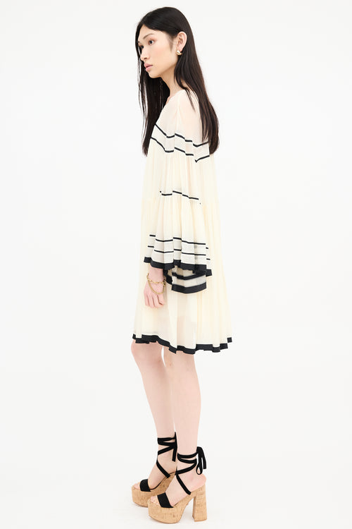 Chloé Silk Sheer Mini Dress