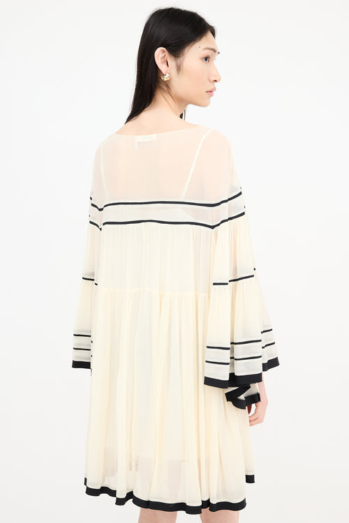 Chloé Silk Sheer Mini Dress