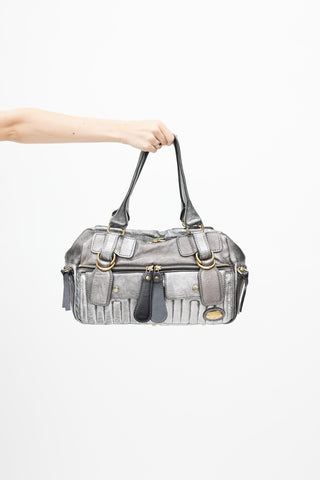 Chloé Silver & Gold Bay Shoulder Bag