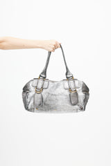 Chloé Silver & Gold Bay Shoulder Bag