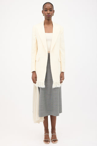Chloé Spring 2022 Silk Boucle Fringe Jacket