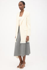 Chloé Spring 2022 Silk Boucle Fringe Jacket