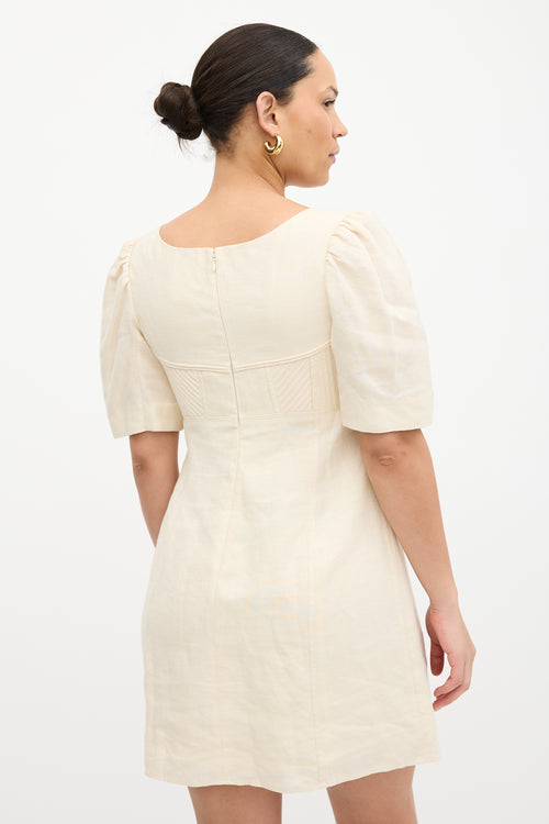 Chloé Spring 2025 Linen Babydoll Dress