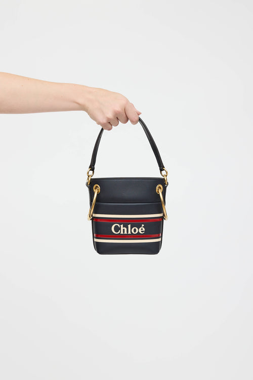 Chloé Striped Roy Bucket Bag