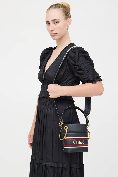 Chloé Striped Roy Bucket Bag