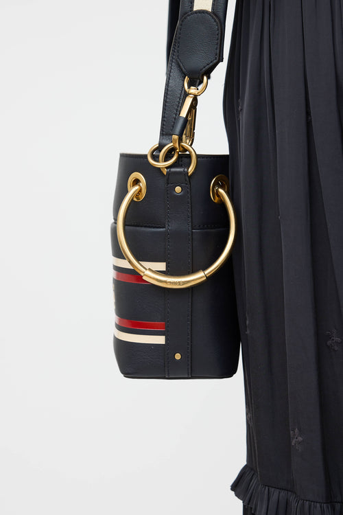 Chloé Striped Roy Bucket Bag