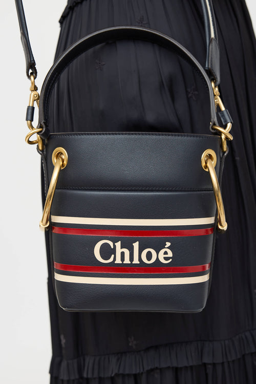 Chloé Striped Roy Bucket Bag