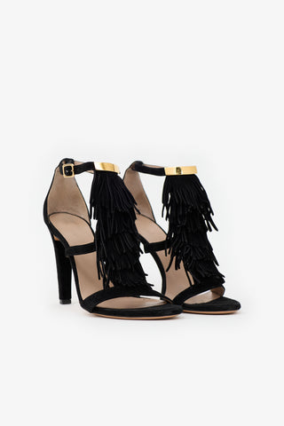 Chloé Suede Fringe Sandal