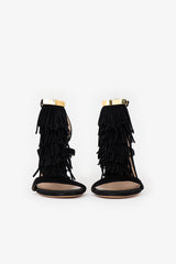 Chloé Suede Fringe Sandal
